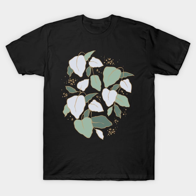 Spring leaves (green shades) T-Shirt by lents